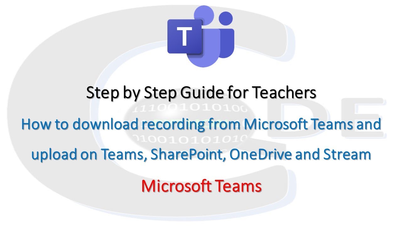 teams download recording