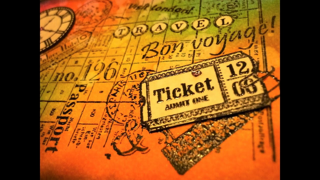 ❤ Easy “Bon Voyage” Card for 