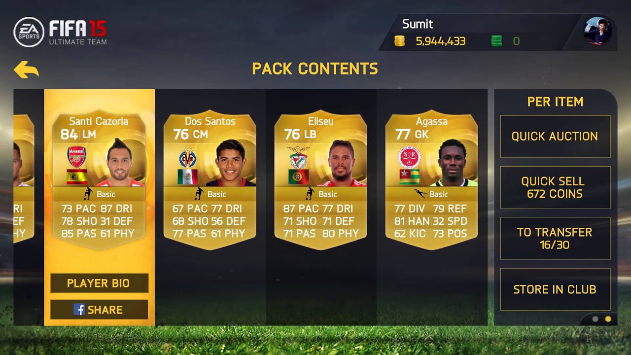FIFA 15 Ultimate Team 50K RARE PLAYER PACK OPENING (Android) YouTube