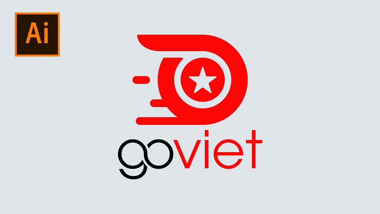 Create Go-Viet Logo In Adobe Illustrator | Thuy Uyen Design