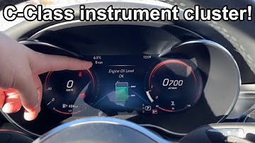 Mercedes Benz C-Class Digital Instrument Cluster Review