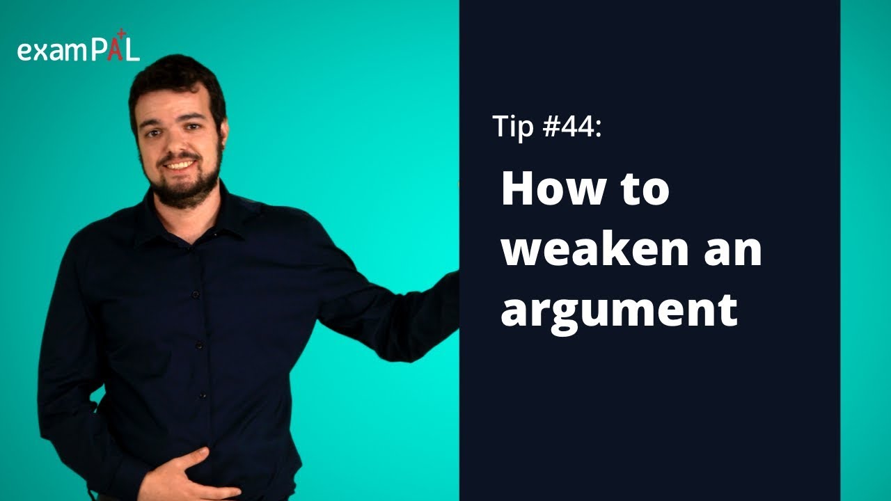 GMAT tip #44: Critical Reasoning - How to weaken an argument - YouTube