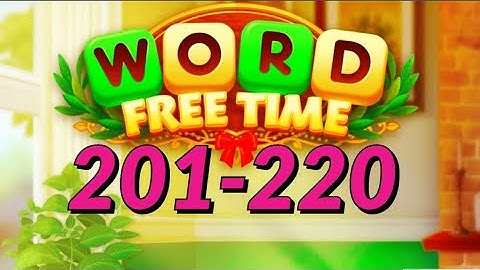 Word Free Time Crossword Puzzle level 201 220 easy answers gameplay