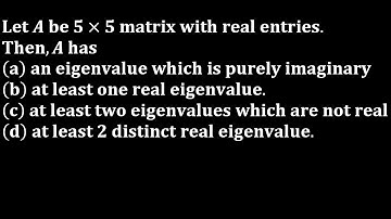 eigenvalues and eigenvectors of the matrix du tifr 2011 linear algebra iit jam Mathematics bhu du