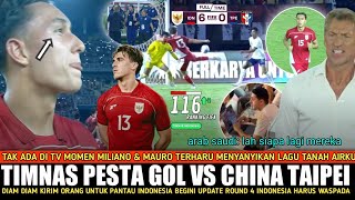 FULL MOMEN TERSERU‼️Debut Miliano & Mauro Jadi Sorotan, Indonesia Pesta Gol 6-0 Vs China Taipei