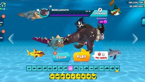 Hungry Shark Evolution Gameplay Walkthrough Part 9 – Behellmouth Shark (ios,Android)