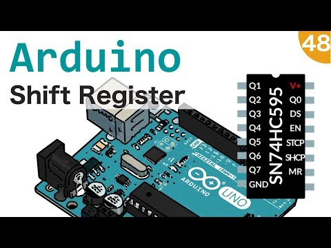 Video: Come Collegare Il Registro A Scorrimento Ad Arduino