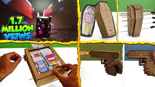 4 amazing and easy crafts with cardboard | 4 crafts in 16 minutes...!!!