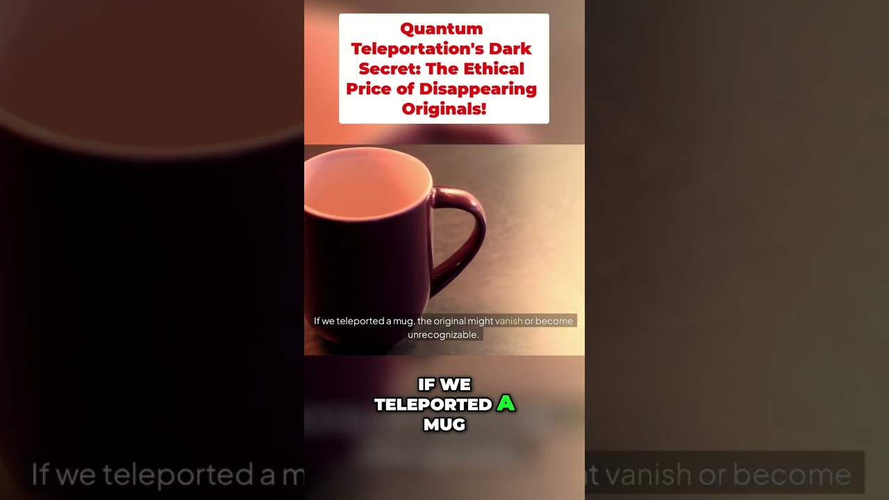 Quantum Teleportation's Dark Secret: The Ethical Price of Disappearing Originals!