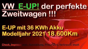 Volkswagen E-UP! Der geniale Zweitwagen.