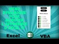 Excel vba  menu flottant dynamique pour changer lapparence de excel 