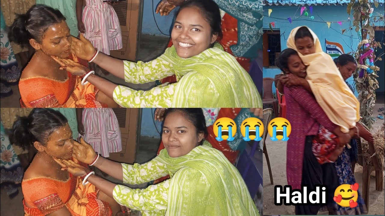 || Sab Koi Rone Lage haldi mein 😭😭 || adivasi haldi kaise hota hai 🤔 haldi vlogs Alisha Oram Vlogs 🥺