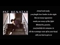 Promises in the dark - Pat Benatar  (with Lyrics)