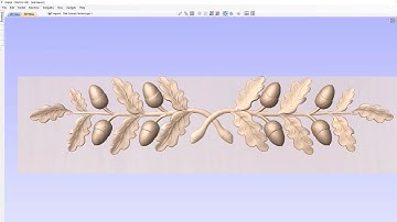 Oak Leaf Branch | Vectric V11 Tutorials