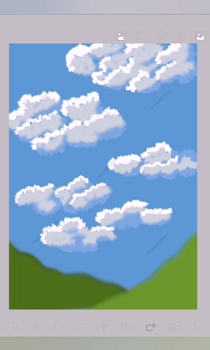 How to draw cloud easy #shorts #art #youtube #scenery