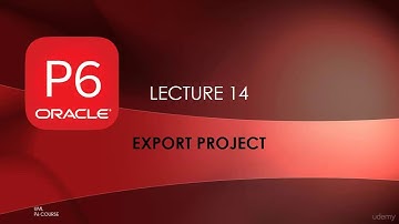 How to Export Primavera P6 Projects
