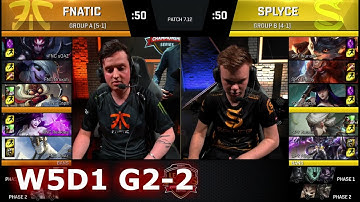 Fnatic vs Splyce | Game 2 S7 EU LCS Summer 2017 Week 5 Day 1 | FNC vs SPY G2 W5D1