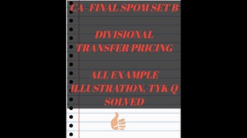 ALL ICAI STUDY MATERIAL Questions solved | TRANSFER PRICING| CA Final // spom set B