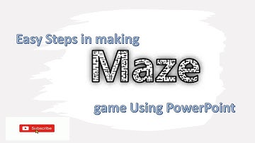 How to make Maze game using PowerPoint?