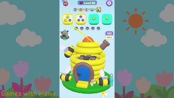 (SUPER HARD LEVEL!) Wool Saga 3D - Level 20 (Beehive)