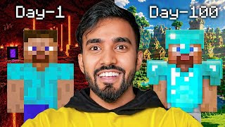 I SURVIVED 100 DAYS IN MINECRAFT HARDCORE!