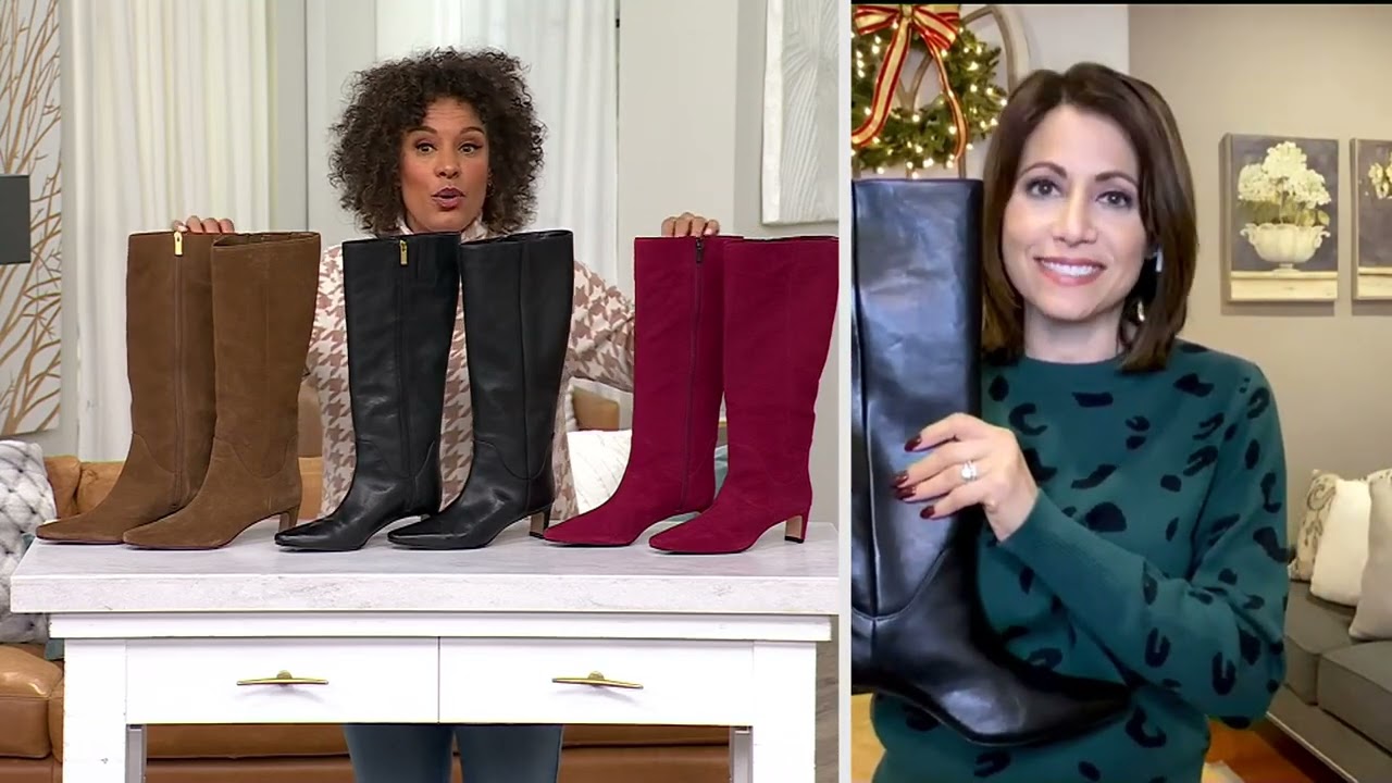 Vince Camuto Leather or Suede Tall Boots- Avriah on QVC