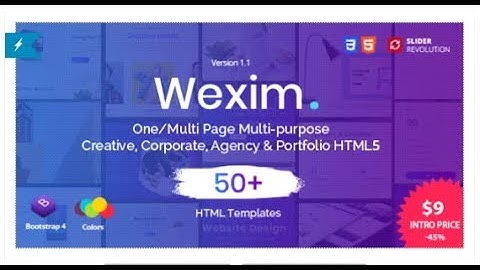 Wexim - One Page Parallax Template | Themeforest Templates