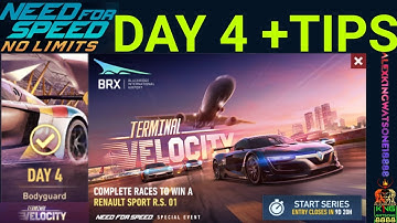 NFS NO LIMIT TERMINAL VELOCITY RENAULT SPORT R.S. 01  DAY 4  4K ULTRA HD