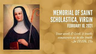 Today's Saint (February 10): Scholastica, Virgin