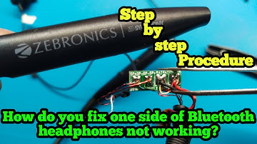 How to Fix Bluetooth headset one side Speaker   not working || Zebronics