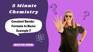 5 Min Chemistry | PCl₃ - How to Name Phosphorus Trichloride (PCl₃) | Covalent Naming Example