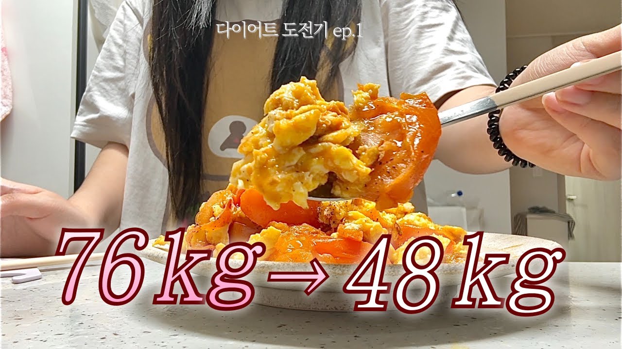 [76→48kg] 무려 28kg감량 과정 💪🏻ㅣ눈바디+몸무게 공개ㅣ몇 년간 찐 살들 싹 다 뺴기