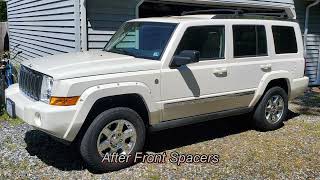 Jeep Commander 2' Lift Spacer Installation DIY  Step By Step on how to get the stance right