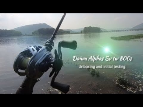 Unboxing and initial testing Daiwa Alphas Sv tw 800s (jdm reel)