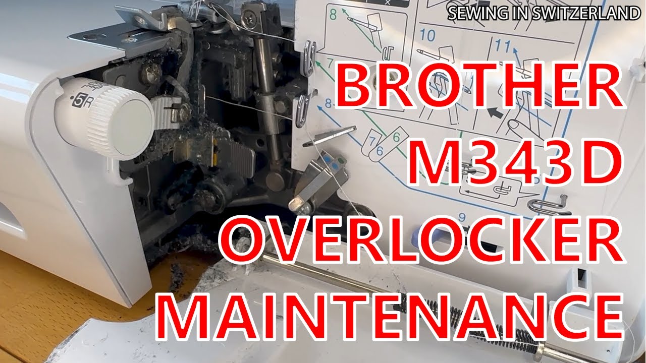 Clean and Oil your M343D Brother Overlock Machine Brother Serger