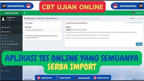 APLIKASI CBT UJIAN ONLINE BISA UNTUK SEMUA JENIS TES