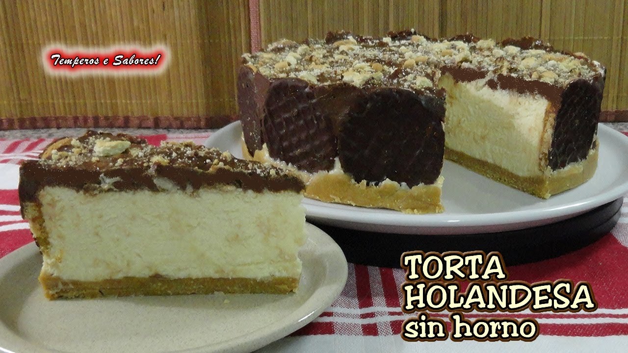 TORTA HOLANDESA CON CHOCOLATE SIN HORNO, deliciosa y muy fácil