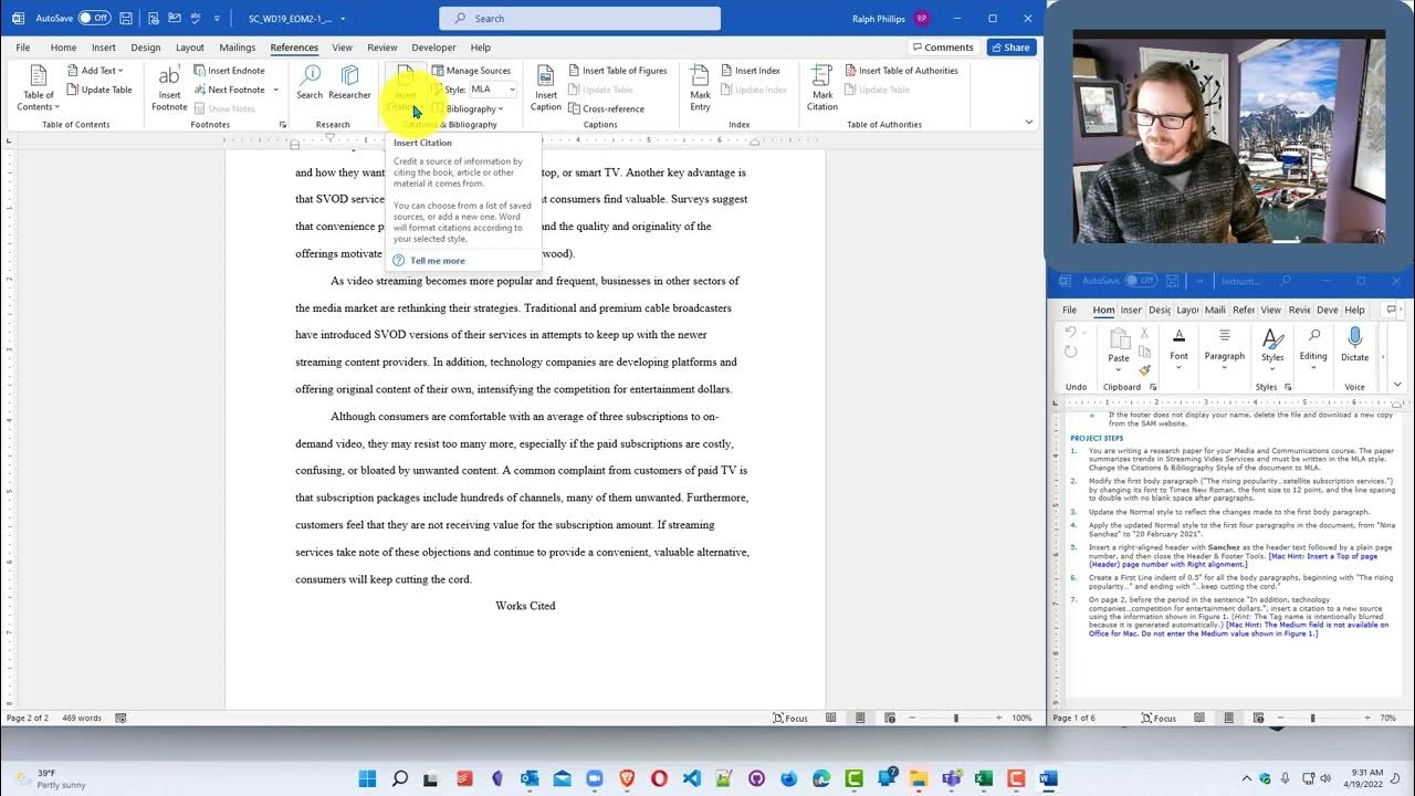  cis120 complete a sam word project research paper youtube