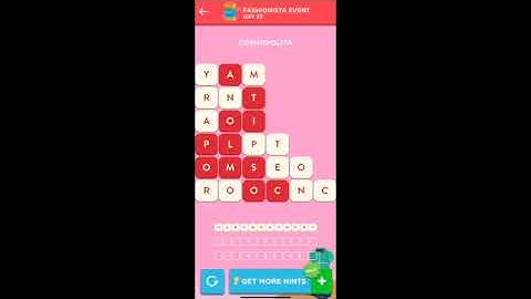 WordBrain 2 Fashionista Event Day 23 June 27 2021 Answers and Solutions