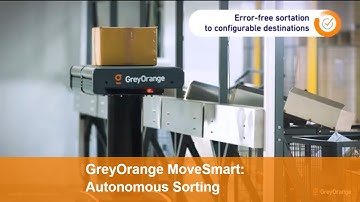 GreyOrange Ranger™ MoveSmart: Scalable Autonomous Mobile Sorting Robots