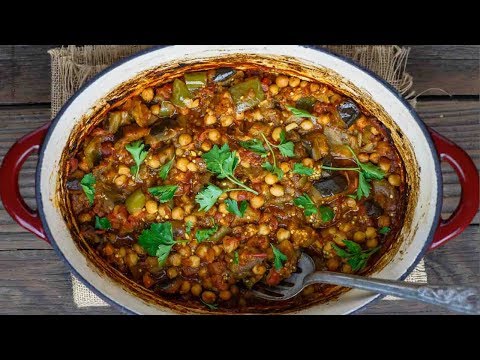 Video: Chickpeas With Eggplant