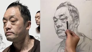 Blocking in Portrait of a Man - How to Draw Portraits