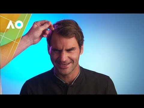 Producer rips a hair from Roger Federers head | Australian Open 2017