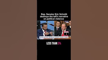 Sen. Eric Schmitt just destroyed the left’s narrative on political violence. This is a must watch!