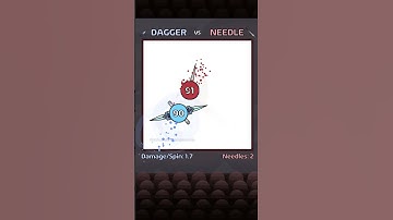 ⚔️ DAGGER VS NEEDLE 🪡 #satisfying #simulation #physics #rpg #gamedev