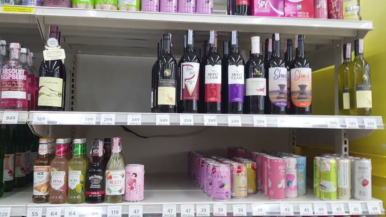 ราคาเหล้า เบียร์ \u0026 แอลกอฮอล์ต่างๆในโลตัส เชียงของ Lotus Chiang khong Alcohol liquor price 2022