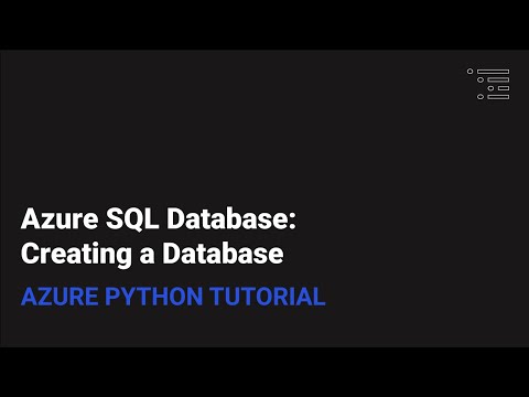 Azure SQL Databases: Creating a Database
