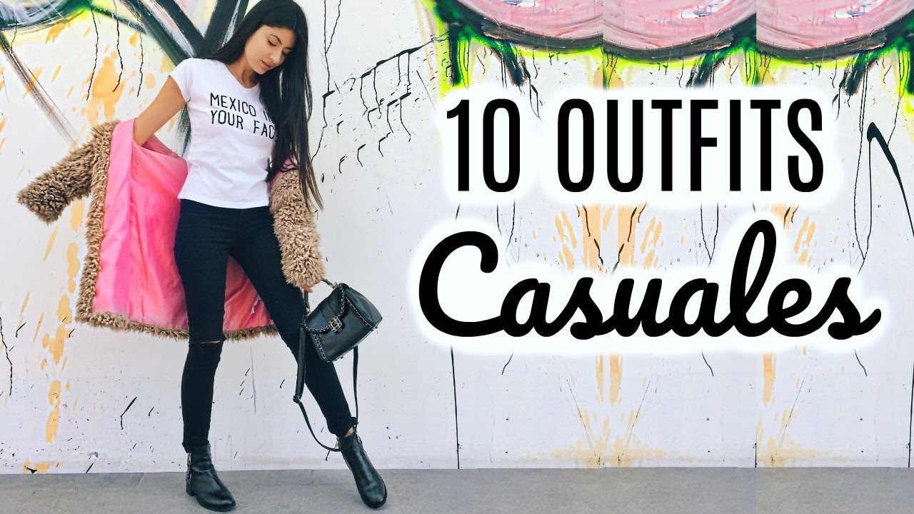 10 OUTFITS CASUALES con Jeans Negros ? - YouTube