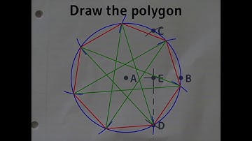 Constructing a regular heptagon | NO MUSIC