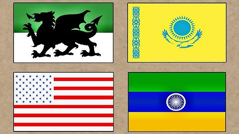 Country Flags With Inverted Colors 🏳️🎨- Fun With Flags 